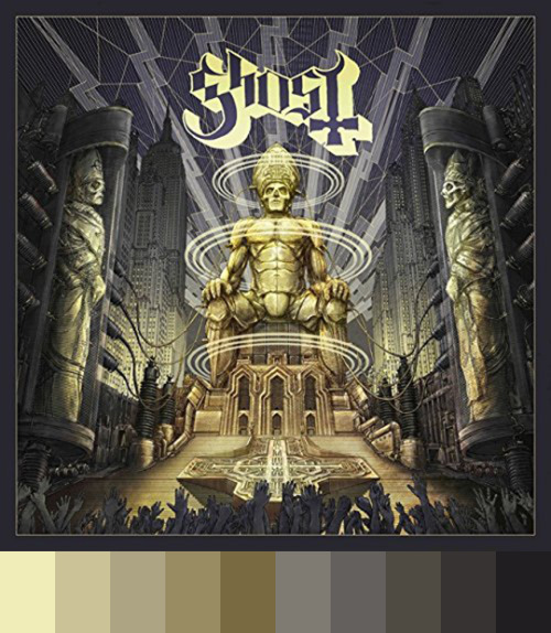 defendersovthefaith:ghost discography + color palettes