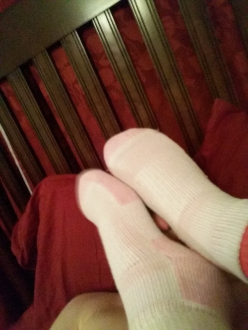 For the past hour, the wife has had her feet up on my face. Wish you were me right now?