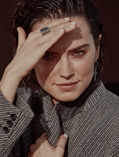 DAISY RIDLEY Photographed by Alexi Lubomirski for British GQ 
