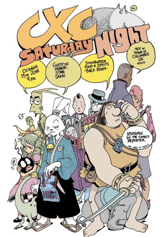 CXC SATURDAY NIGHT AFTER-PARTY!
Free and open to the public!
Join the Cartoon Crossroads Columbus - CXC special guests, exhibitors, organizers and supporters for the crowning party of the festival weekend down at Strongwater Food and Spirits!
Kick up...