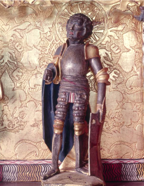 medievalpoc:
“ Anonymous (Braunschweig)
Carved Predalla with Saint Maurice
Germany (c. 1519)
Polychrome and Gilded Wood (Saint Maurice), 64 x 40 cm.
WIENHAUSEN., Klosterkirche. Damenchor.
The Image of the Black in Western Art Research Project and...