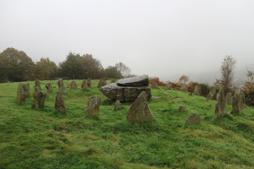 Pontypridd Rocking Stone, South Wales, 29.10.16. Only the central stone, a notable ‘glacial erratic’