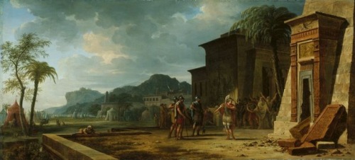 Alexander at the Tomb of Cyrus the Great,  Pierre-Henri de Valenciennes (1796)