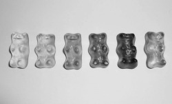 white-moon-light: #gummybears food / candy / b&amp;w 