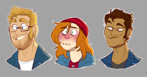 fudgeroach: if i cant draw chris like a father of 3, ashley like a sickly victorian child, and josh 