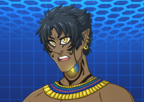ladyegcake:au where everything’s the same except rhyme!ren’s design is based on Anubis i saw this post about egyptian rhyme!ren long time ago, but i remembered how bad i wanted to make it real, so here we go gotta work on this more, because i want