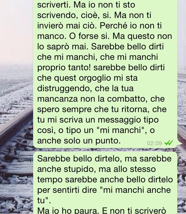 promettimiditornare:  “So soltanto che a volte i ricordi fanno mancar l’aria”