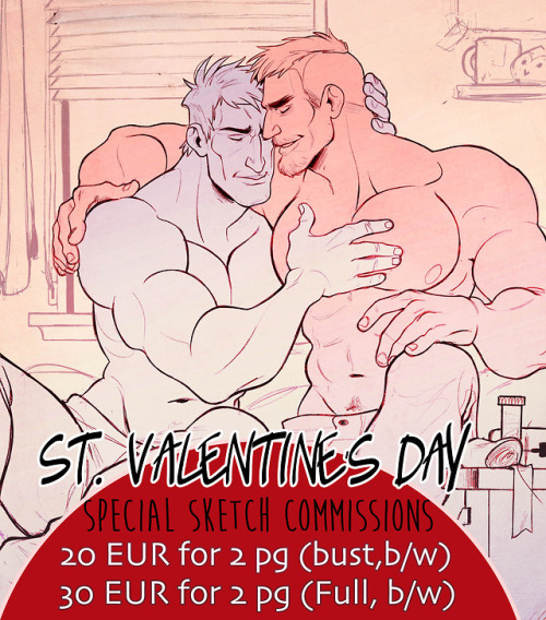 Hi there!I’m opening a few special commissions slots for Valentine’s day! You can have a b/w fanart 