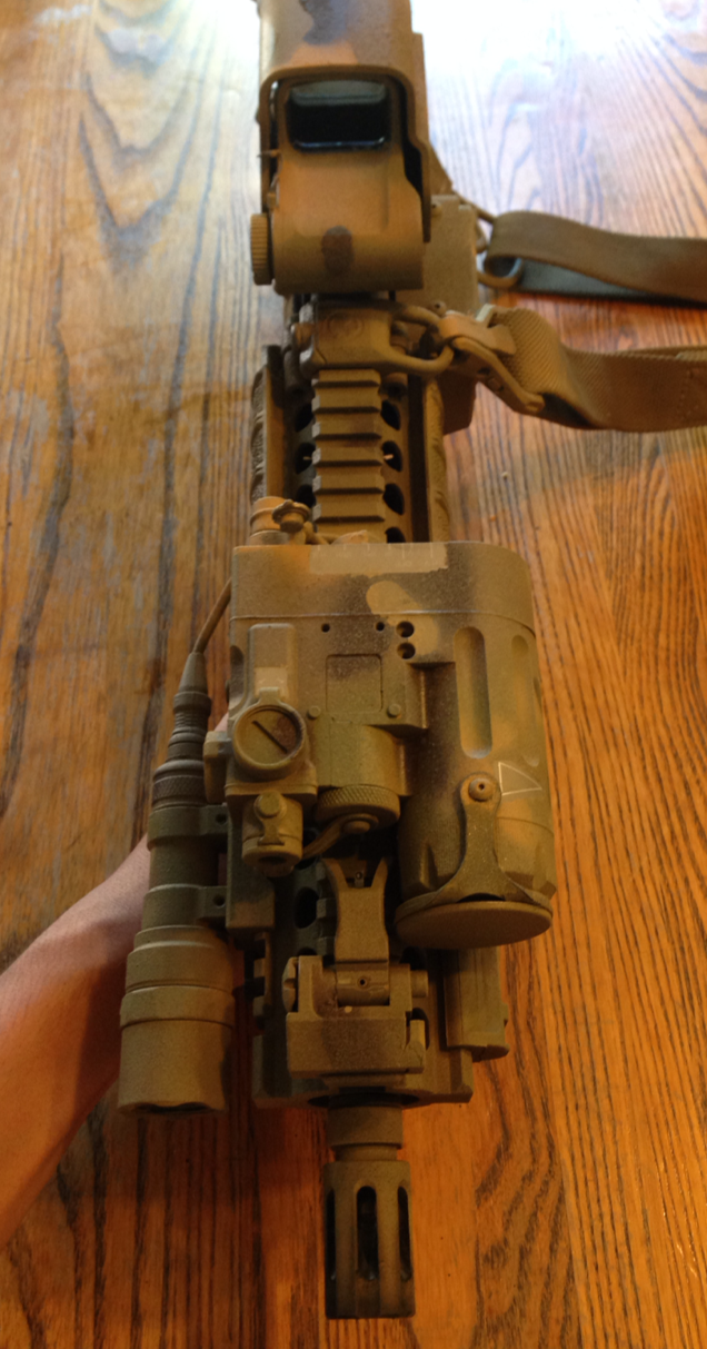 silencersteve:  dr-joe:  My Mk18Mod1.  Love this paint job!
