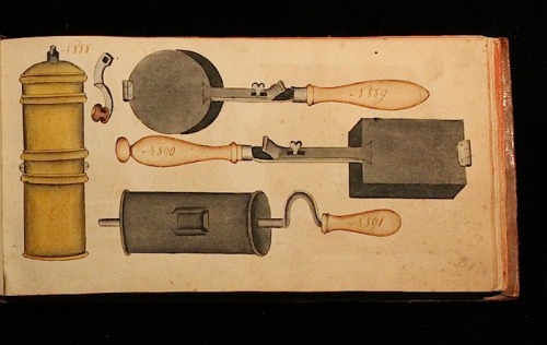 Trade catalogue for tools and other metal wares, 1800. Watercolor drawing. Peter Frohn, Remscheid, G