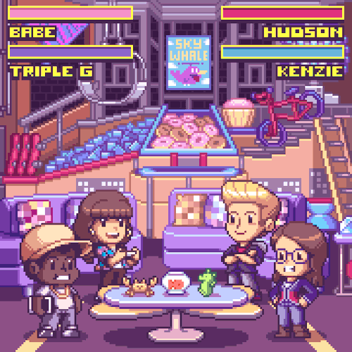When you and your crew get your gamin’ groove on! Awesome graphic by @probertson