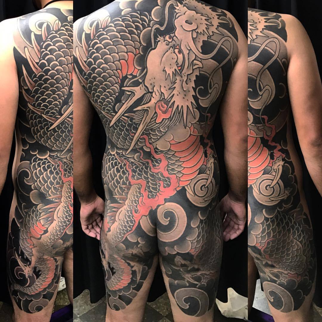 Gasen Tat2 甲羅彫り 刺青 タトゥー ほりもの 昇龍 Japanesetattoo Gasen Tat2 甲羅彫り 刺青 タトゥー ほりもの 昇龍 Japanesetattoo