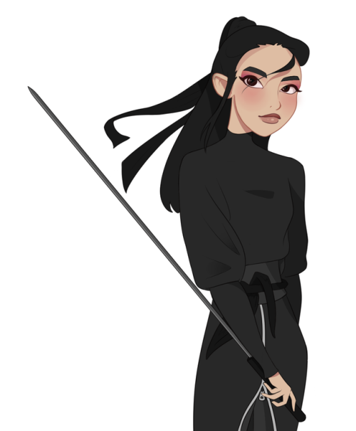 mulan doodle!! i can’t wait for the movie