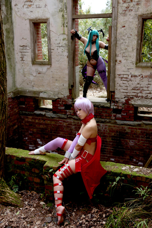 Porn Pics Darkstalkers - Morrigan & Lilith (Chouzuki