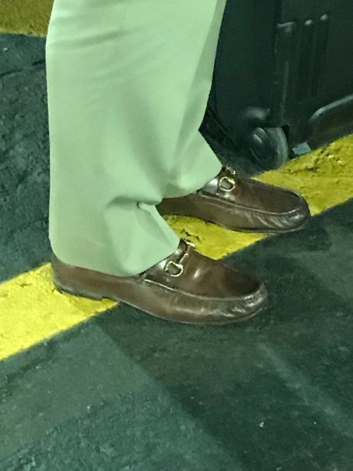 Views of sexy loafers while traveling!