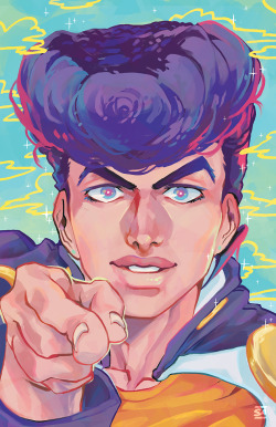 saaiiro:  DIU is my favorite part so I also did a Josuke print!!! 