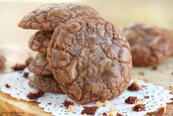 fullcravings:  Toffee Crunch Chocolate Cookies