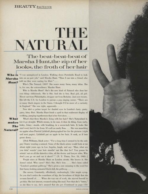 Marsha Hunt For Vogue, 1969