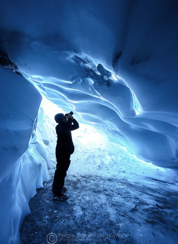 seafarers:  Alaskan Ice Caves by Pete Piriya