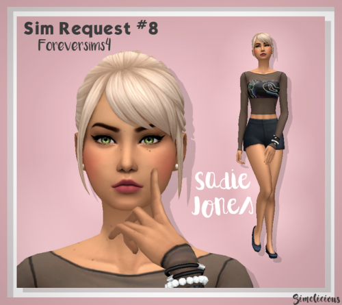 Sim Request 8 ^.^Hey everybody! Here is the eighth sim from my sim request post! I hope you enjoy yo