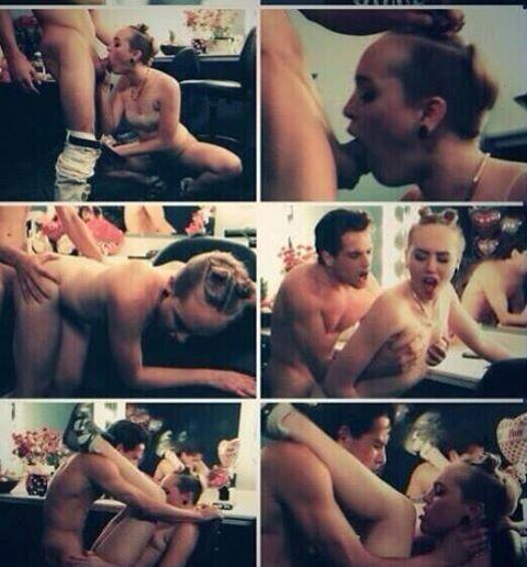 celebrity-nudes-leaked:  Breaking News! Miley Cyrus Back Stage Sex Tape Released! Watch Her Get Fucked By Backup Dancer! 