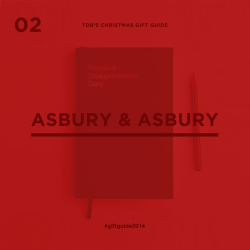 thedsgnblog:  TDB’S Christmas Gift Guide 2014 Asbury &amp; Asbury: Perpetual Disappointments Diary An appointments diary and journal with a series of disappointing twists. Ground yourself with a weekly demotivational proverb and reminders of Notable