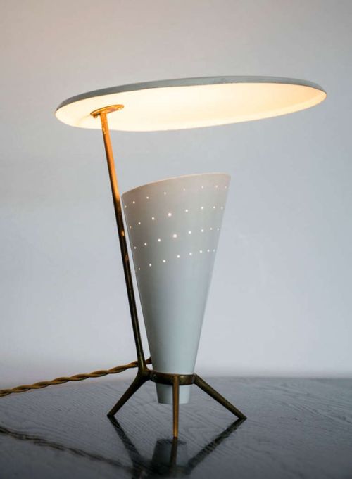 BAG Turgi, table lamp, 1950. Switzerland. Via 1stdibs