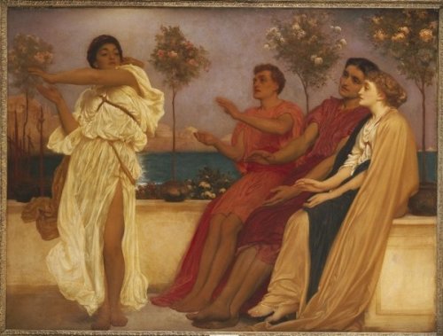 khrysothemis:Frederic Leighton - Greek Girl Dancing