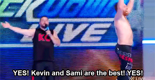 mith-gifs-wrestling: “Yes! Yes! Yes! Yes! YES!”