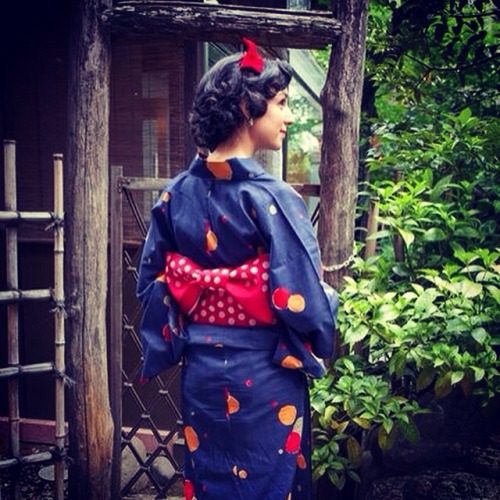 sapphira-doll: Takehisa Yumeji x Uniqlo yukata. For a Taisho Roman day!