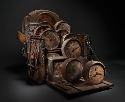 The-Cracked-Curio:  &Amp;Ldquo;Clock Box&Amp;Rdquo;.Ron Pippin.sculpture. 