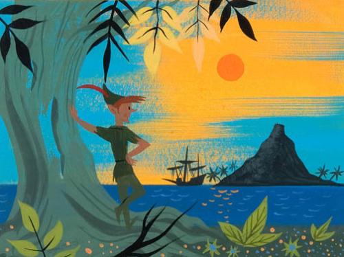 Peter Pan concept art by Mary Blair