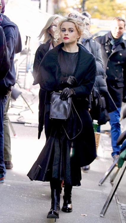 Helena Bonham Carter on the set of ‘Ocean’s Eight’ in New York | 02/12/16.