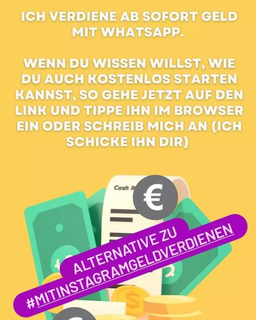 Dies ist die perfekte Alternative zu #mitinstagramgeldverdienen. https://www.lifestyler24.de/WhatsAp