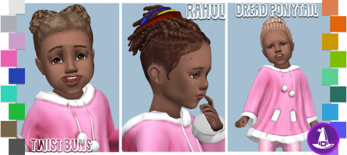 Black History Month Witching Hour Hair Dump 4Defaults & extras. Meshes required. (pls ignore the