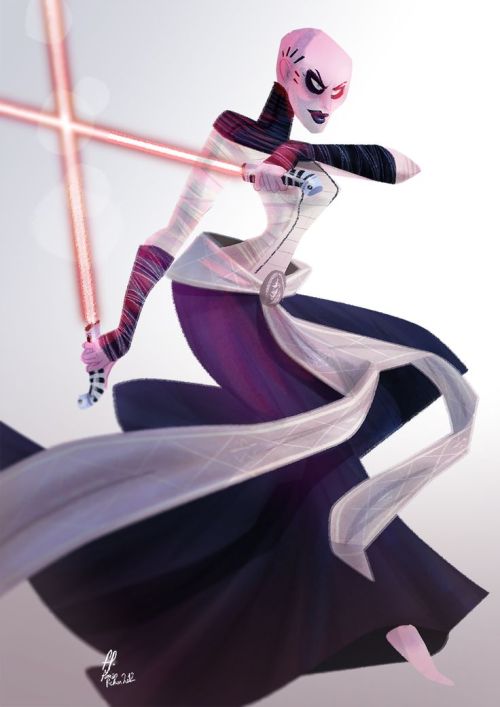 alwaysstarwars:Asajj Ventress by Florian Pichon