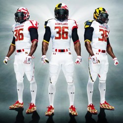 uniformcritics:  Original Maryland Pride unis by Under Armour worn during 2011 season 