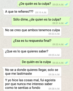 esmeraldabarranco:  ¿De quién es la culpa? Parte III