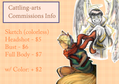 notsodaily-smolkakyoin: cattling-arts: COMMISSIONS ARE OPEN! To help Roy afford lunch while she find