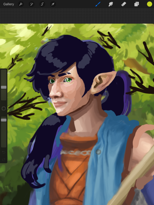 Painting Wips Because I Got Distracteeeed From Inktober.... Sheeet
