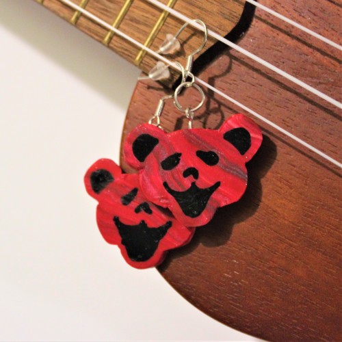 Grateful Dead Inspired Dancing Bear earrings available at etsy.com/shop/TerrapinPerspectiveThanks fo