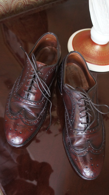 Vintage Burgundy Alden Balmorals