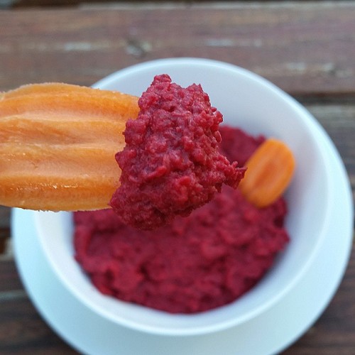 fit-is-better-than-thin: Sneak Peak…Roasted Beet Hummus #foodporn