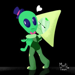 montytownart:Peridot! (Too bad she murders