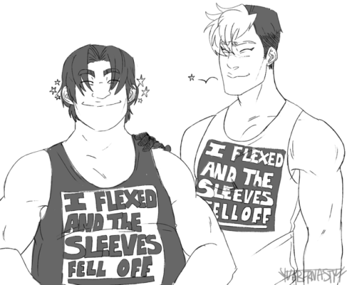 uabernasty:lance got them matching shirts