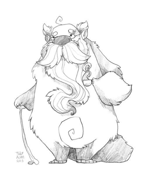 Warm up sketch- Grandpa yetiSuggested by the lovely 1ofmanylaurens! Last sketch request for a while,