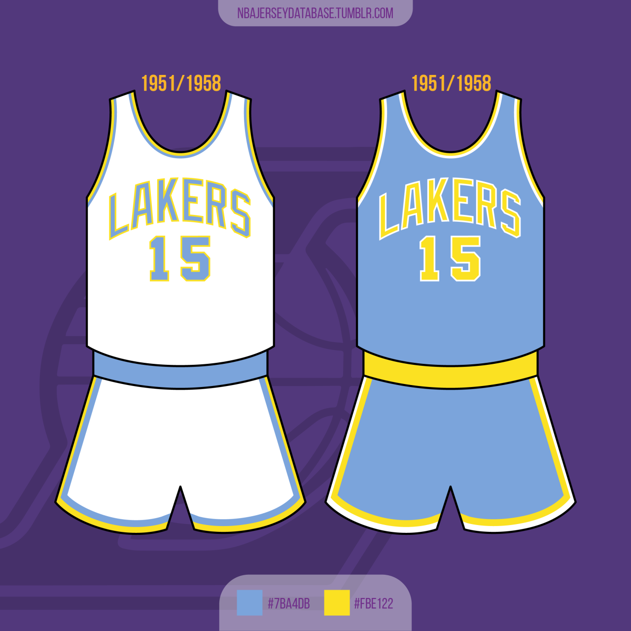 Minneapolis Lakers 1958-1960 Away Jersey