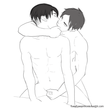 clearisfine:  Continuation of my previous post of ereri nsfw here  this art is not mine so dont give me credit