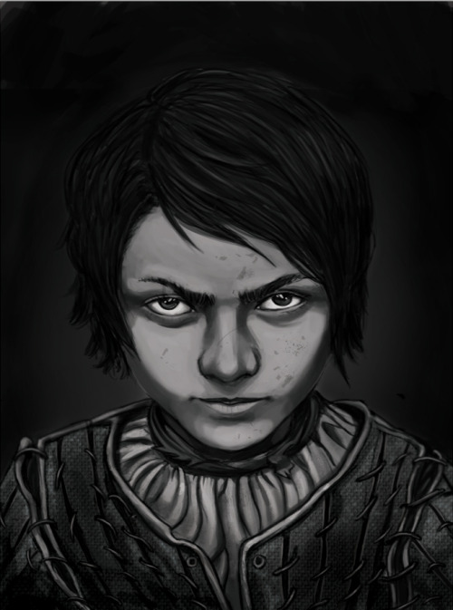 octosquiddle:  From start to finish of the Arya Stark picture I recently uploaded. Hope you guys like it!  