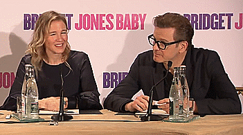 weatherthestormtogether:  Renee Zellweger and Colin Firth look at each other and